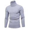 2022 Europa e Estados Unidos comércio exterior transfronteiriço novo suéter casual masculino moda simples gola alta malha camisa de base fina masculina