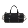 Bolso Bandolera Retro Estilo Coreano Mate Bolso de Bowling para Mujer Otoño 2025 Nuevo Estilo de Gama Alta Bolso de Hombro Único Cruzado