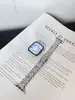 Adecuado para Apple Iwatch56789S10 Correa de Muñeca para Reloj Correa de Apple Watch Correa de Metal con Diamantes Asimétricos