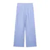 Conjunto de Ropa de Verano para Mujer Estilo Europeo y Americano 2026 con Camisa y Pantalones con Ribete de Color Contrastante 26284