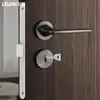 Cuerpo de Cerradura de Embutir Estándar Europeo con Llave, Cuerpo de Cerradura de Acero Inoxidable Personalizado Multicolor con Espaciado de Agujeros 5085, Cerradura de Puerta Silenciosa, Cuerpo de Cerradura Magnética