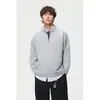 RESPOSTA PARA MIM simples, moderno, retrô, estilo old money, gola alta, suéter com meio zíper, unissex, tricô outono/inverno, M71