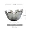 Set de Cuencos de Vidrio Pétalo Martillado Japonés Plato de Fruta Postre Verdura Ensaladera Vajilla para el Hogar Celebridad de Internet Venta al por Mayor