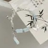Nuevo Pulsera de Mariposa con Cuentas Estilo Chino Diseño de Nicho Ins Pulsera de Campana de Bambú Escalonada Regalo para Mejor Amiga Joyería