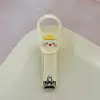 Cortauñas Estilo Crema, Cortauñas Casero Lindo y Portátil, Cortauñas de Acero Inoxidable para Niños y Estudiantes, Herramientas de Manicura