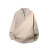 Suéter Cardigan de Alta Gama para Hombre 2025 Otoño e Invierno Nuevo Estilo Holgado Moderno Versátil Top Tejido