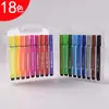 Fabricante de Produção e Processamento de Caneta Aquarela Triângulo com Logo Personalizado Oem Canetas Coloridas Solúveis em Água Material de Arte para Estudantes Caixa de Presente