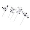 Tenedor de Fruta de Panda Infantil Transfronterizo Dibujos Animados Mini Portátil Forma de Animal Juego de Pinchos Decoración de Fruta