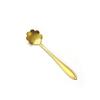 Cuchara para Granos de Café de Acero Inoxidable Creativa Flor de Rosa Cuchara Mezcladora para Postre Estilo Cuchara Pequeña Café en Polvo Mango Largo