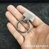 Fábrica atacado chaveiro clipe feito à mão DIY couro couro chaveiro cabeça acessórios de hardware desgaste couro metal fivela cabeça