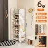 Puerta de Entrada Bolsa para Zapatos Estante de Almacenamiento Tablero Perforado Zapatero Multifuncional Apilable Pasillo Zapatero de Gran Capacidad