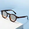 Nuevas Gafas de Sol Redondas de Marco Pequeño Tachonadas de Moda Europea y Americana, Unisex, Protección UV, Estilo de Gama Alta, Fotografía Callejera, Versátiles