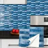 TS374-393 Pegatina de patrón de ladrillo transfronterizo, pegatina de imitación de azulejo para decoración de renovación del hogar y la cocina, pegatina de pared impermeable autoadhesiva