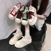 Zapatos de Lona Versátiles Estilo Coreano para Mujer, Nuevos Zapatos Transpirables Dopamina Otoño 2025 para Mujer, Tenis Casuales que Aumentan la Altura para Mujeres Bajitas