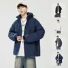 Nueva Chaqueta de Grafeno Otoño e Invierno para Hombre de Terciopelo Engrosada Cálida de Algodón Chaqueta Cortavientos e Impermeable Ropa de Moda para Pareja