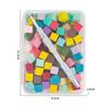 Arte de Uñas Pegamento de Aplauso Esponja Pinza Pluma Ajustar Pegamento Papel Bloque de Tofu Cuadrado Pequeño Caja de Olor Gradiente Traje de Algodón de Aplauso
