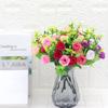 Flores Falsas Feitas à Mão, Buquês de Flores Artificiais, Botões de Hibisco, Enfeites Artesanais para Hotel, Casa, Restaurante, Atacado para Decoração de Casamento