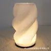 Suministro Exclusivo Transfronterizo de Lámpara de Mesa con Jarrón Creativo Impreso en 3D con Luz LED Tricolor, Adorno de Escritorio Personalizado, Luz Nocturna para Mesita de Noche de Dormitorio