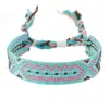 Moda Europeia e Americana Pulseiras Coloridas Nepalesas Trançadas Estilo Étnico Boêmio Pulseiras da Sorte Amizade Casal