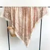 Bufanda Chal Cuadrado Grande de Algodón y Lino Estilo Étnico Retro para Mujeres Viajes Fotografía Moda Versátil Protección Solar Toalla de Playa