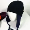Chapéu de Orelha de Tricô Transfronteiriço, Proteção Completa para Orelhas e Rosto, Quente e à Prova de Vento, Chapéu de Lã Emagrecedor para Adultos