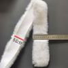 Borde de Piel Sintética Blanca Puño de Zapato de Lana Sintética Juguete Falda Cinturón Decoración Hanfu Cheongsam Encaje Accesorios para Ropa