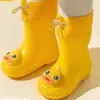 Botas de Lluvia para Niños, Botas de Lluvia Antideslizantes para Bebés Niños, Botas de Lluvia para Estudiantes Niñas, Zapatos de Agua, Zapatos de Goma Impermeables para Niños Niñas Mujeres, Súper Suaves