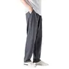 Calças de linho calças masculinas de algodão e linho Verão Calças casuais masculinas primavera e outono Calças largas largas Calças Retas Calças Esportivas Masculinas