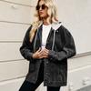 Comércio transfronteiriço eBay Amazon Novo Casaco Casual Jeans Clássico Retrô Slim Versátil para Mulheres