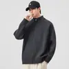 Tejido de Punto Prendas de Punto para Hombre 2025 Otoño e Invierno Nueva Chaqueta de Estilo Americano Cárdigan Holgado Talla Grande Manga Larga Chaqueta Versátil