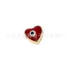 Perforación Ojo del Diablo Cuentas en Forma de Corazón Ovaladas Accesorios de Aleación Pulsera Colgante de Ojo Fabricación de Joyería DIY