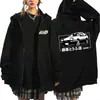Chamarra con Cierre Anime Initial D Swodies Drift Ae86 Gtr Estampado H