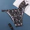 Comercio exterior transfronterizo de una pieza transpirable con estampado sin costuras sexy para mujer, tanga, bikini, ropa interior, fabricantes, venta al por mayor