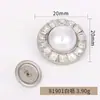 Botões de Pérola, Botões Cravejados de Diamante, Botões Costurados à Mão para Casacos de Tweed e Tricô, Botões de Strass, Botões Costurados à Mão