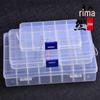 Yunran cristal natural contas soltas diy pulseira acessórios caixa de armazenamento caixa de plástico transparente jogar com material de contas