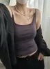 Camiseta sin mangas acolchada de una pieza 6613 para mujer, adelgazante, camisola de primavera/verano, con soporte para el pecho incorporado, se puede usar como capa exterior, con espalda grande en forma de U