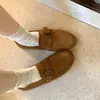Mocasines retro de gamuza para mujer, nueva colección de otoño 2026, zapatos slip-on ligeros y versátiles, planos estilo Birkenstock
