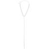 Amazon popular colar de strass europeu e americano de alta qualidade colar de borla personalizado na moda de três fileiras de diamante colar feminino