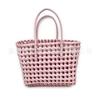 Venda de fábrica cesta trançada oca cesta de vegetais portátil cesta de colheita bolsa tecida à mão bolsa para foto de feriado bolsa de praia