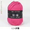 Hilo de Algodón Leche de 4 Hebras Bola de Lana para Bebé Grosor Medio Bufanda para Muñeca Tejida a Crochet Paquete de Materiales para Tejido Manual DIY Ramo Al por Mayor