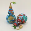 Venta al por mayor de fábrica adornos de calabaza de latón con tapa abierta pintados de cobre calabaza wulong calabaza panlong manualidades para el hogar