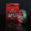 Linha de Pesca em Estoque na Fábrica, Linha Pe Nogai de 12 Fios, Linha Principal, Linha de Pesca Forte e Lisa para Iscas