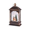 Natal Luminosa Interior Injeção de Água Idosos Flat Pequena Lâmpada de Vento Desktop Ornamentos Boneco de Neve Lâmpada de Óleo Pequena Decoração Layout
