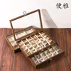 Caja de Joyería a Prueba de Polvo con Tapa para Pulseras, Anillos, Collares, Pendientes y Coleccionables - En Stock
