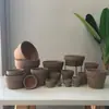 Vaso de Flores Vermelho Simples Estilo Nórdico para Suculentas Vaso para Plantas de Sala de Estar Escritório Mesa Vasos para Plantas Verdes