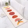 Tapete Minimalista Transfronteiriço para Quarto Acolchoado Resistente a Manchas Lavável, Tapete de Veludo para Sala de Estar Sofá, Tapete de Isolamento Térmico para Janela de Canto, Tira Longa