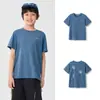 Ropa Infantil Balabala Camisetas de Manga Corta para Niños y Niñas 2025 Nuevo Verano Secado Rápido Frescas Casuales Versátiles