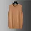 Nuevo Chaleco Suéter Sin Mangas para Hombre Otoño/Invierno 2026, Tejido de Cuello Redondo, Estilo Coreano, Chaleco Suéter para Hombre