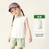 49.9 yuan por 2 piezasRopa Infantil Amira 26 Verano Nuevo Estilo Niños Encaje Acanalado Multicolor Versátil Tops