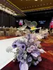Novos Adereços de Casamento: Borboletas de Ferro e Pássaros Voadores para Guiar o Caminho, Decoração de Palco T para Salão da Cerimônia de Casamento e Arranjo de Luzes de Chão Iluminadas